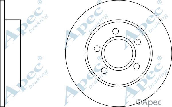 APEC BRAKING Jarrulevy DSK223